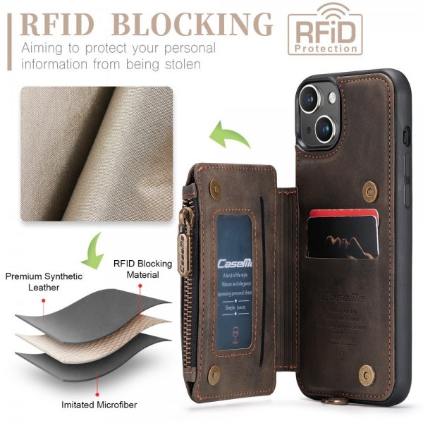 CaseMe iPhone 15 Skal C20 Series Kaffe