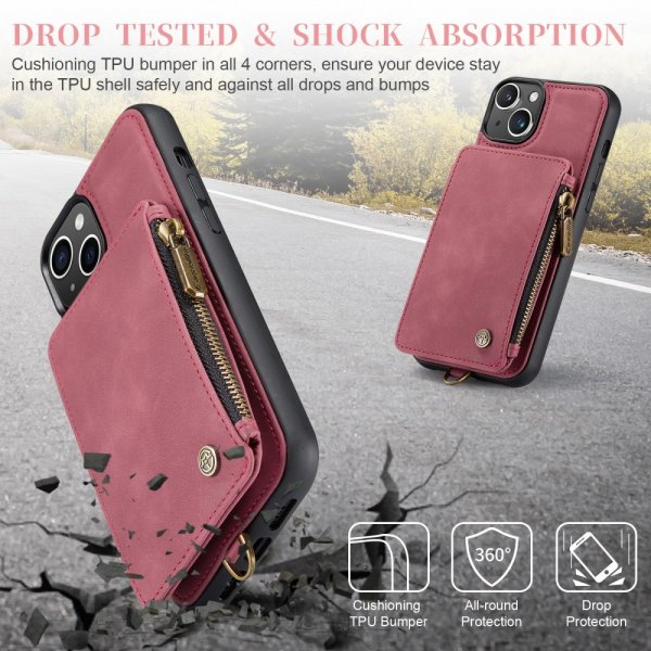 CaseMe iPhone 15 Skal C20 Series Röd