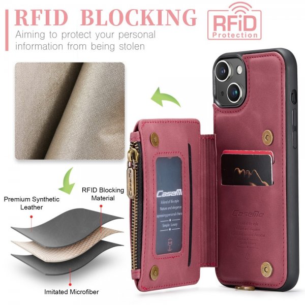 CaseMe iPhone 15 Skal C20 Series Röd