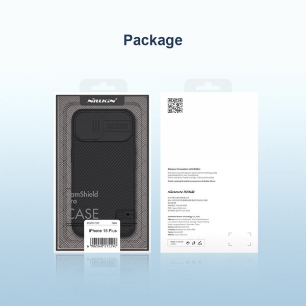 Nillkin iPhone 15 Skal CamShield Blå