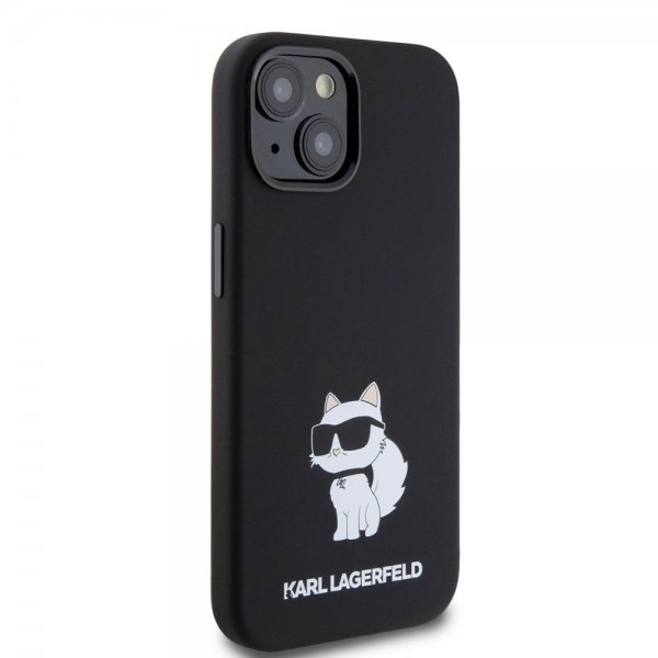 Karl Lagerfeld iPhone 15 Skal Choupette NFT Svart