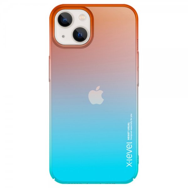 X-Level iPhone 15 Skal Colorful Series Orange