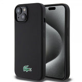 Lacoste iPhone 15 Skal Croc Logo MagSafe Svart