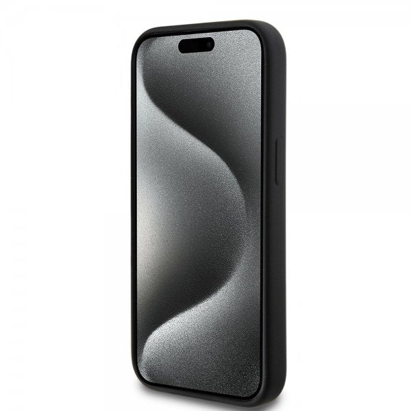 Lacoste iPhone 15 Skal Croc Logo MagSafe Svart