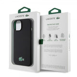 Lacoste iPhone 15 Skal Croc Logo MagSafe Svart