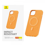 Baseus iPhone 15 Skal Fauxther Series MagSafe Orange