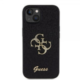 Guess iPhone 15 Skal Fixed Glitter Svart