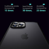 X-Level iPhone 15 Skal Frostad Baksida Svart
