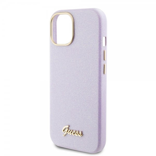 Guess iPhone 15 Skal Full Glitter Wrapped Lilac
