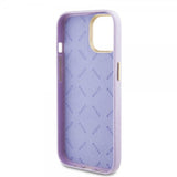 Guess iPhone 15 Skal Full Glitter Wrapped Lilac