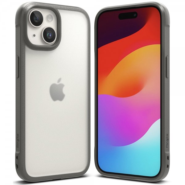 Ringke iPhone 15 Skal Fusion Bold Matte Gray