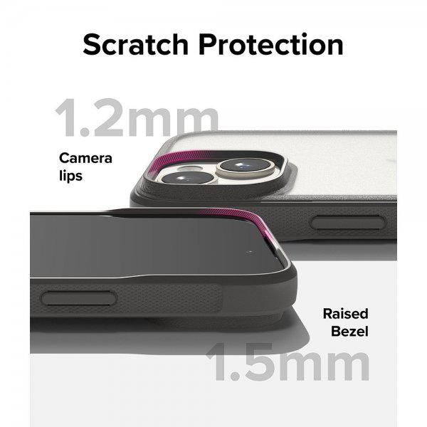 Ringke iPhone 15 Skal Fusion Bold Matte Gray