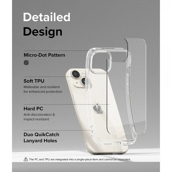 Ringke iPhone 15 Skal Fusion Clear
