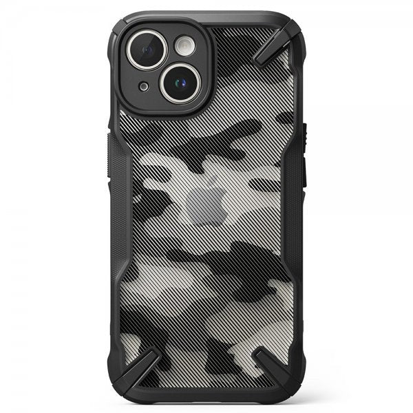 Ringke iPhone 15 Skal Fusion X Design Camo Black