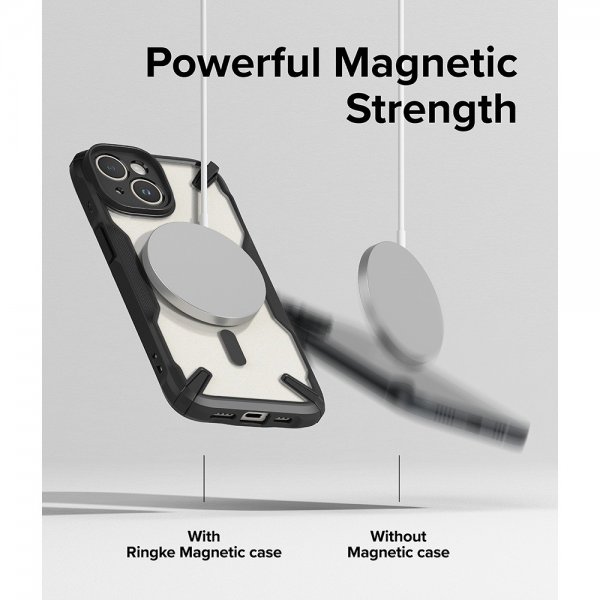 Ringke iPhone 15 Skal Fusion X Magnetic Matte Black