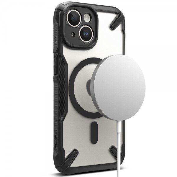 Ringke iPhone 15 Skal Fusion X Magnetic Matte Black