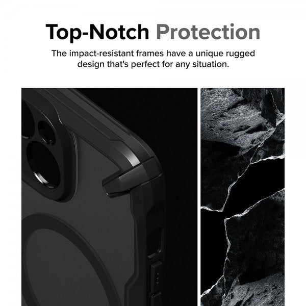 Ringke iPhone 15 Skal Fusion X Magnetic Matte Black
