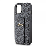 Guess iPhone 15 Skal G Cube Grip Stand Svart