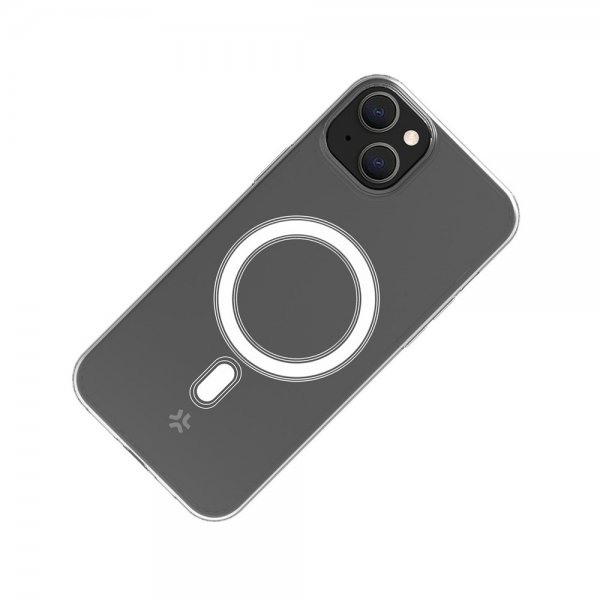 Celly iPhone 15 Skal GELSKINMAG MagSafe Transparent