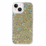 iPhone 15 Skal Glitterpaljetter Guld