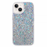 iPhone 15 Skal Glitterpaljetter Silver