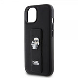 Karl Lagerfeld iPhone 15 Skal Grip Stand Function Svart