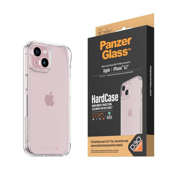 PanzerGlass iPhone 13/14/15 Skal HardCase D3O Transparent