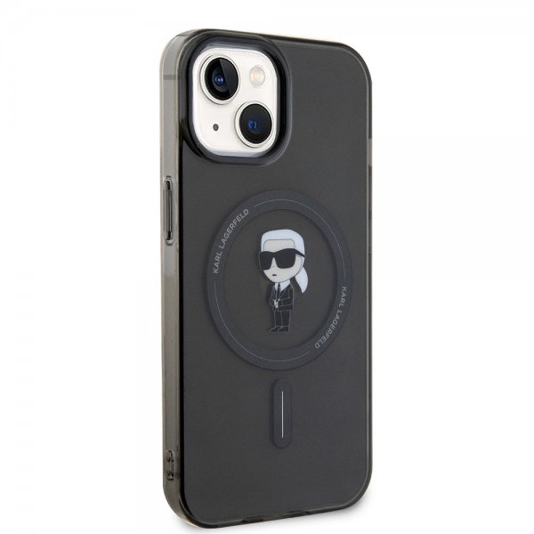 Karl Lagerfeld iPhone 15 Skal Ikonik MagSafe Svart