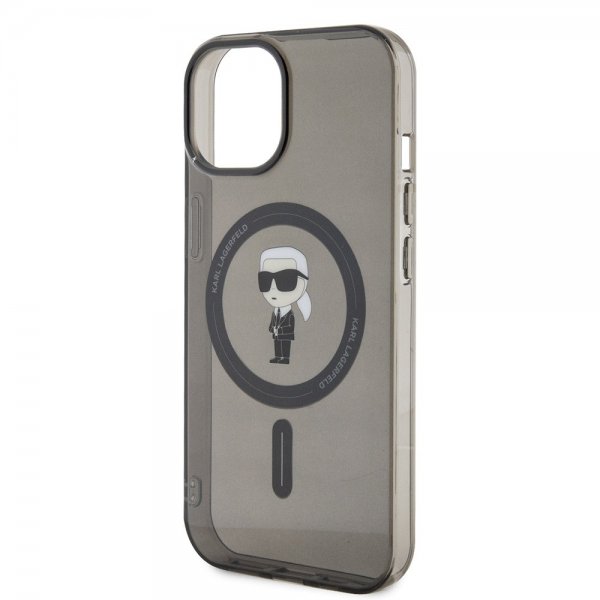 Karl Lagerfeld iPhone 15 Skal Ikonik MagSafe Svart