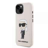 Karl Lagerfeld iPhone 15 Skal Ikonik NFT Rosa