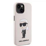 Karl Lagerfeld iPhone 15 Skal Ikonik NFT Rosa