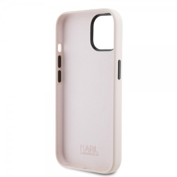 Karl Lagerfeld iPhone 15 Skal Ikonik NFT Rosa