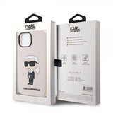 Karl Lagerfeld iPhone 15 Skal Ikonik NFT Rosa