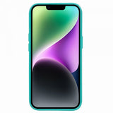 Mercury iPhone 15 Skal Jelly Glitter Cyan