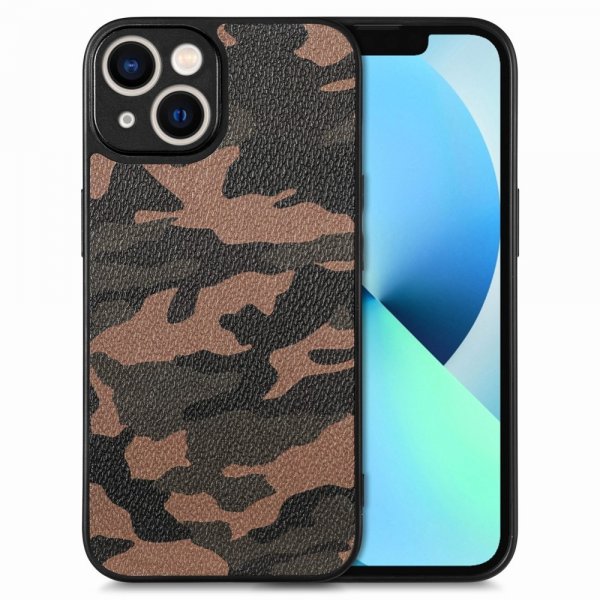 iPhone 15 Skal Kamouflage Brun