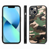 iPhone 15 Skal Kamouflage Grön