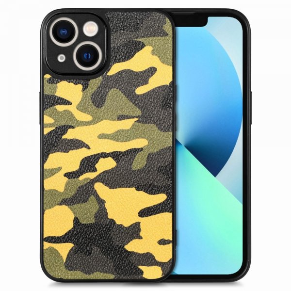 iPhone 15 Skal Kamouflage Gul