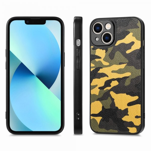 iPhone 15 Skal Kamouflage Gul
