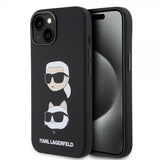 Karl Lagerfeld iPhone 15 Skal Karl & Choupette Svart