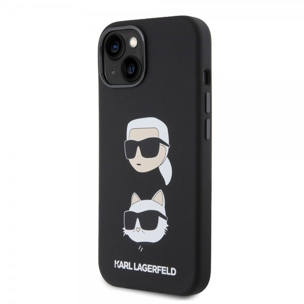 Karl Lagerfeld iPhone 15 Skal Karl & Choupette Svart
