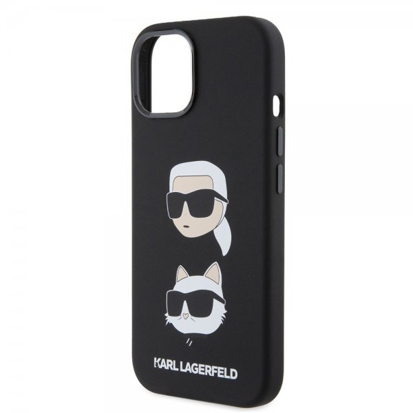 Karl Lagerfeld iPhone 15 Skal Karl & Choupette Svart