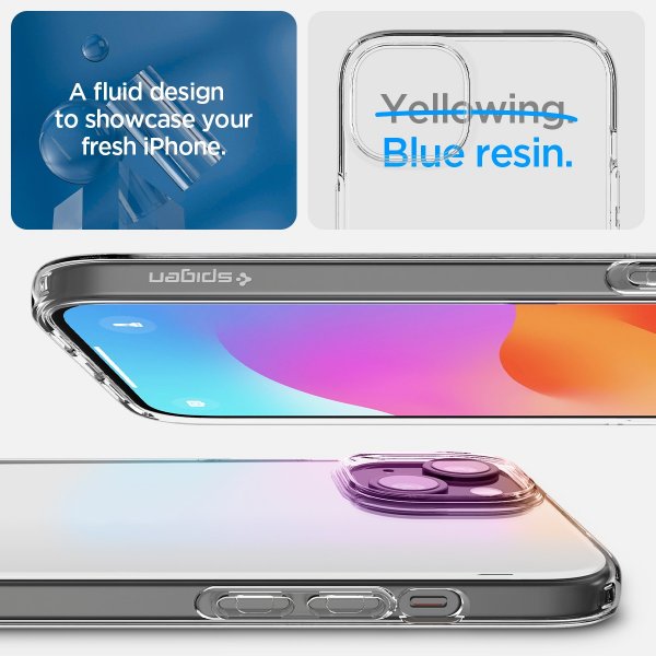 Spigen iPhone 15 Skal Liquid Crystal Crystal Clear