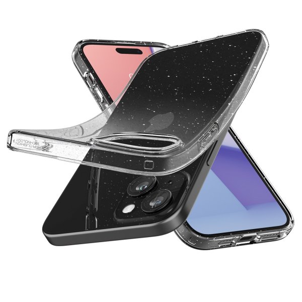 Spigen iPhone 15 Skal Liquid Crystal Glitter Crystal Quartz