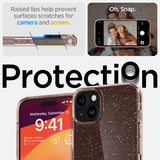 Spigen iPhone 15 Skal Liquid Crystal Glitter Rose Quartz