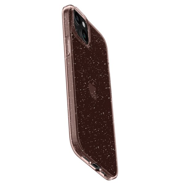 Spigen iPhone 15 Skal Liquid Crystal Glitter Rose Quartz