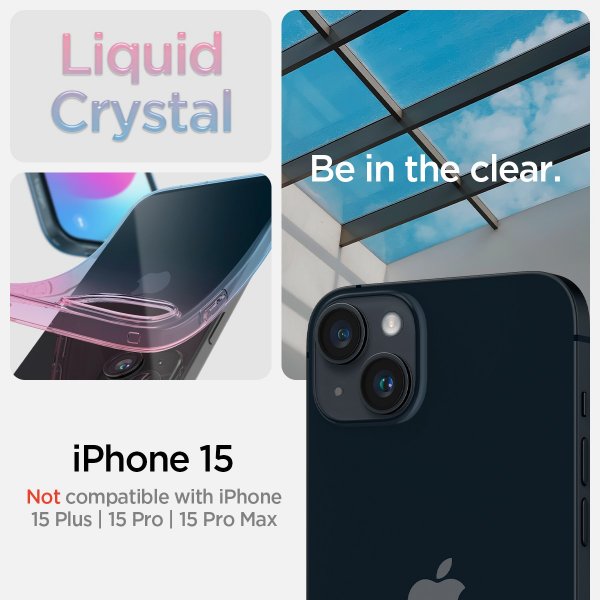 Spigen iPhone 15 Skal Liquid Crystal Gradation