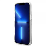 Karl Lagerfeld iPhone 15 Skal Liquid Glitter NFT Karl Silver