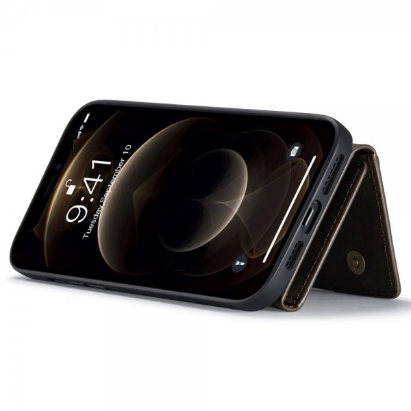 Dg.Ming iPhone 15 Skal M2 Series Löstagbar Korthållare Kaffe