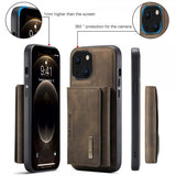 Dg.Ming iPhone 15 Skal M2 Series Löstagbar Korthållare Kaffe