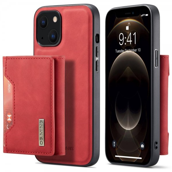 Dg.Ming iPhone 15 Skal M2 Series Löstagbar Korthållare Röd